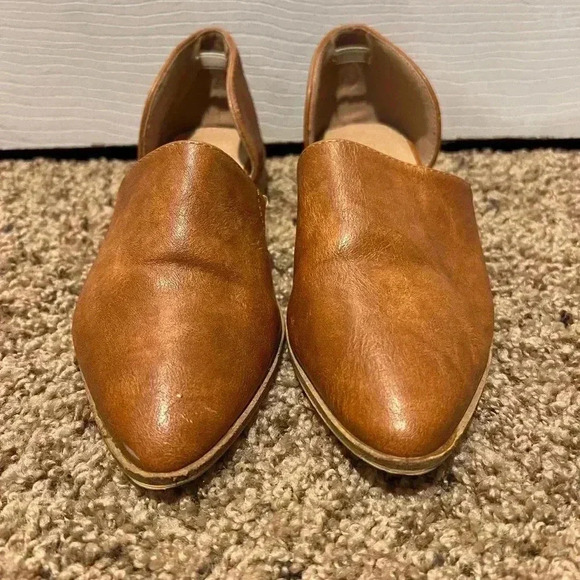 Catherine Malandrino Alaney D'Orsay Vegan Flat Brown Size 6 - Picture 1 of 7